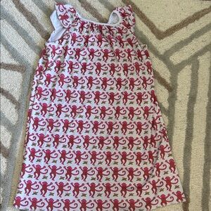 Roller Rabbit Pink and Red Monkey Print Nightgown